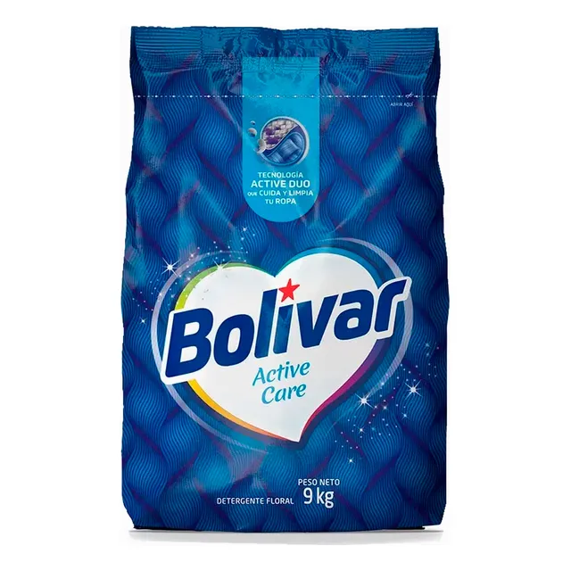 Detergente Bolivar Active Care Floral 9kg