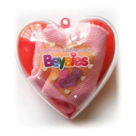 Medias Bebes Niños Corazón Regalo Perfecto Babyshower 2 Par
