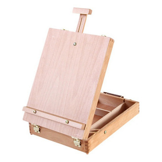 Caja De Bocetos De Mesa Grande Ajustable De Madera, Caballet Caja De Bocetos De Mesa Grande Ajustable De Madera, Caballet