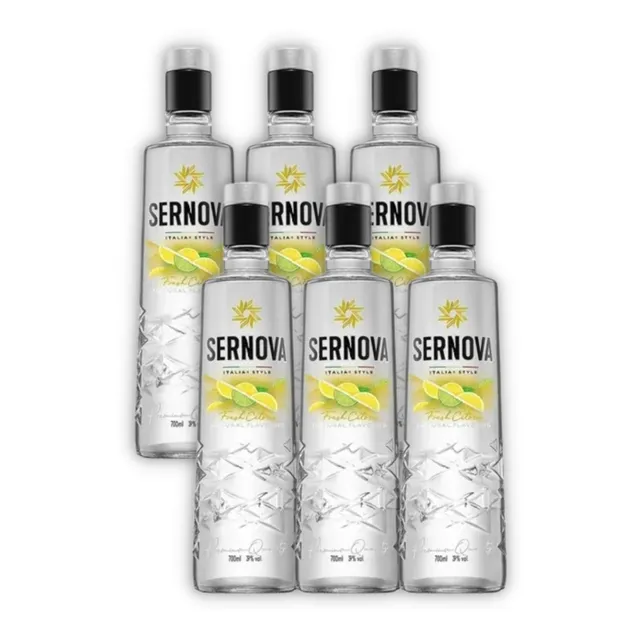 Sernova Fresh Citrus Vodka Saborizado Destilado X6u 700ml
