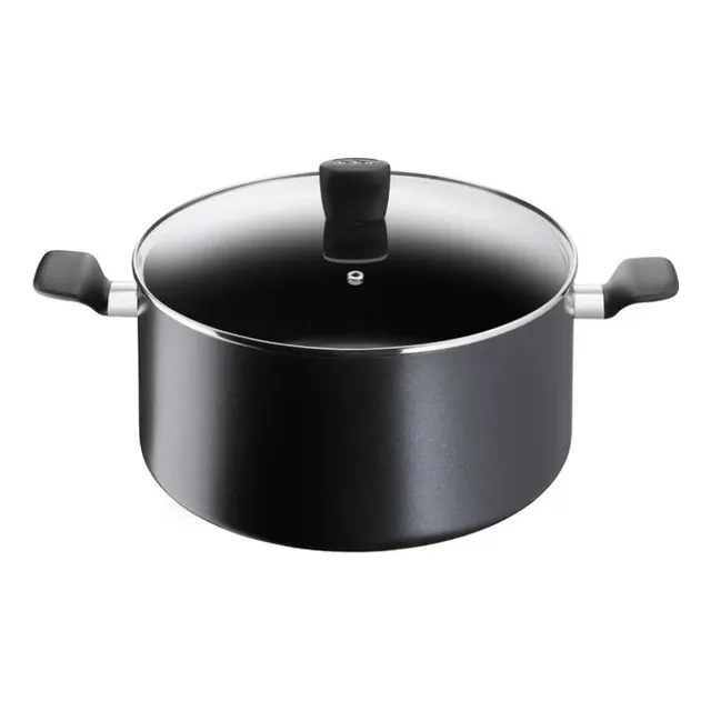 T-fal Olla Con Tapa De 30 Cm Supercook Color Negro