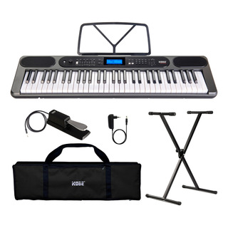 Kit Teclado Musical Kobe Kb-400 61 Teclas SensĂveis Completo Kit Teclado Musical Kobe Kb-400 61 Teclas SensĂveis Completo