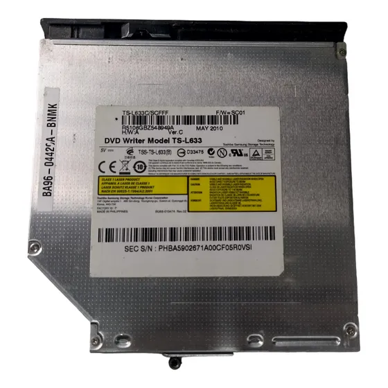 Gravador De Dvd / Cd Do Notebook Samsung Np-r430 - Ts-l633