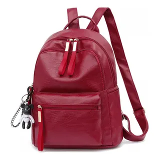 H Mochila De Cuero Suave De Gran Capacidad H Mochila De Cuero Suave De Gran Capacidad