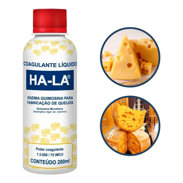 Coalho Liquido Ha-la 200ml Produção Queijo Coagulante