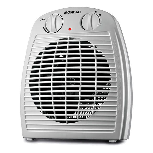 Aquecedor de Ar A-08 3 Em 1 Com 2 Níveis De Aquecimento e Função Circular Cor Cinza Mondial 220V