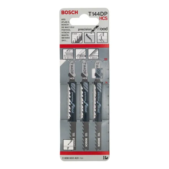 Hoja De Calar T144dp 3 Uni Corte En Madera Bosch