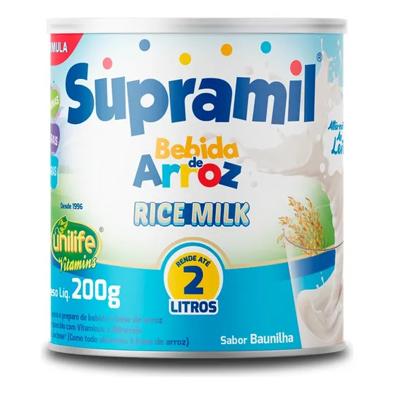 Bebida De Arroz Sem Lactose Kids 200g Unilife