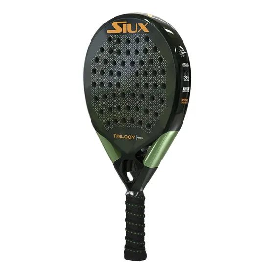 Paleta de pádel Siux Trilogy Pro 5 Patty Llaguno 2025 color verde musgo