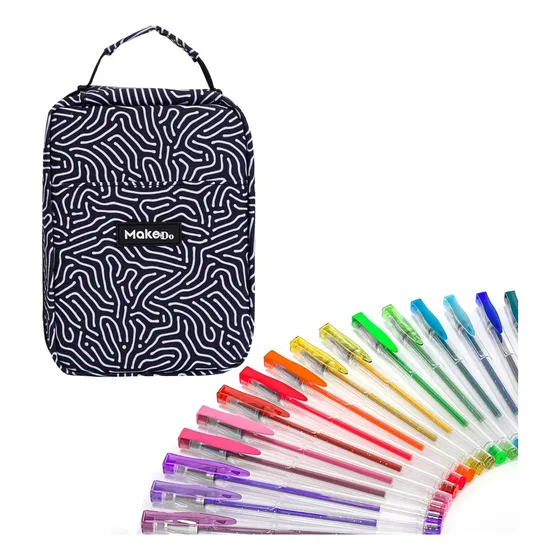 Lapices Gel Set De 72 Colores Incluye Estuche Make+do