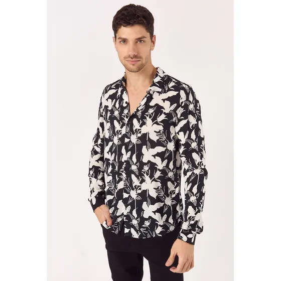 Camisa Ml Atawi Negro Tascani