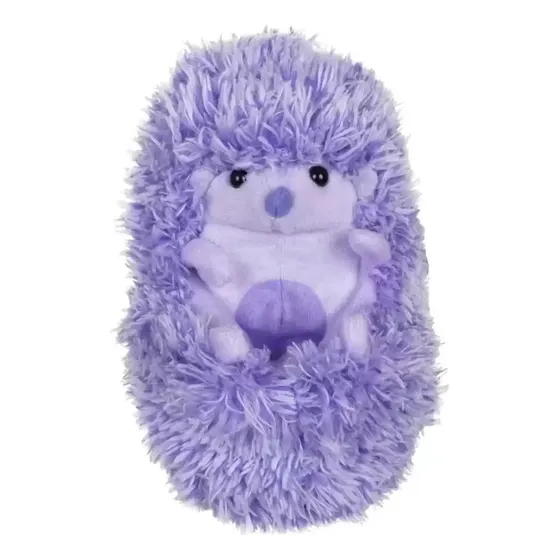Peluche Interactivo Curlimals Erizo C/sonido Y Movimiento Color Violeta