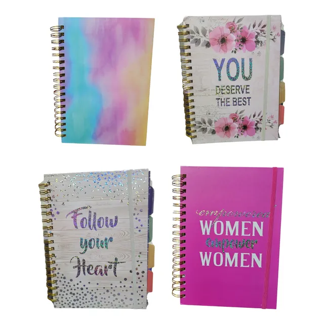 Cuaderno Agenda 5 Materias Grande Cuadriculado Pasta Dura