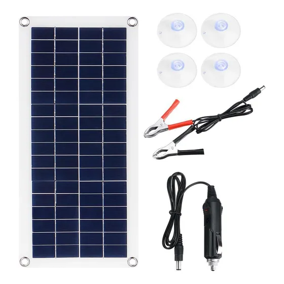 Modulo Panel Solar Carga 100w Policristalino 18v Impermeable
