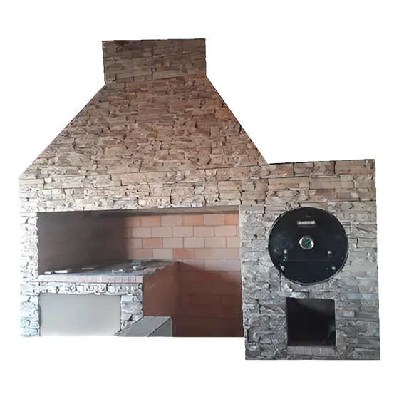 Horno Chileno Reforzado Para Leña De 70 Cm Largo 2 Bandejas