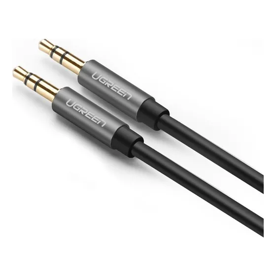 Cable de audio estéreo P2 negro con 5 metros Ugreen