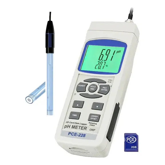 Medidor De Ph Y Temperatura Pce-228sf | Para Materiales