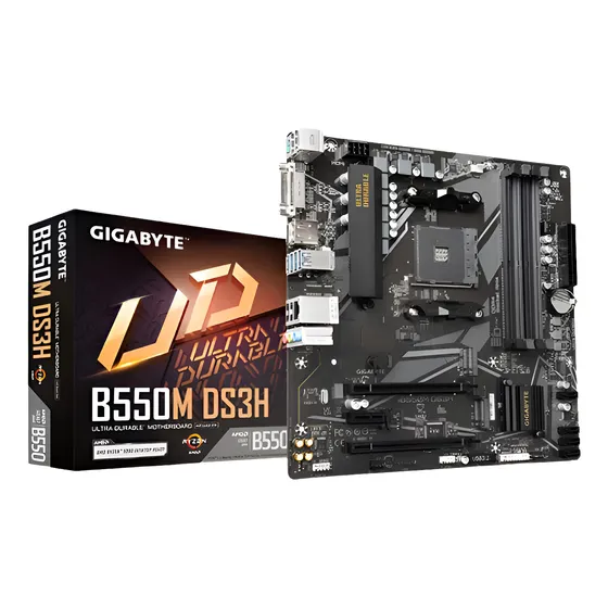 Placa Mae Gigabyte B550m Ds3h Ddr4 M.2 Amd Micro Atx Ddr4