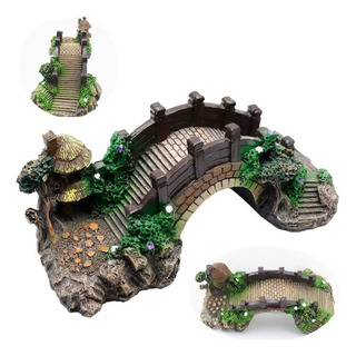 Puente Para Pecera Decoración Accesorios Acuario Puente Para Pecera Decoración Accesorios Acuario