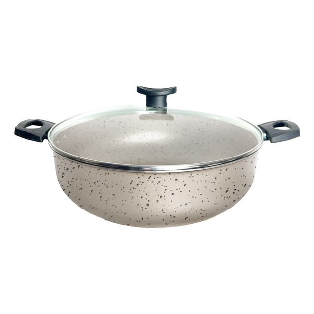 Wok 30 Frigideira Grande Paella Caçarola Teflon Antiaderente Wok 30 Frigideira Grande Paella Caçarola Teflon Antiaderente
