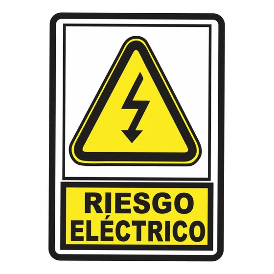Señalización Aviso Exterior Riesgo Electrico 20x15 Cms