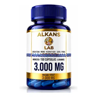 Creatina Monohidratada 3000mg 150 Cápsulas 100% Pura X Sem Sabor