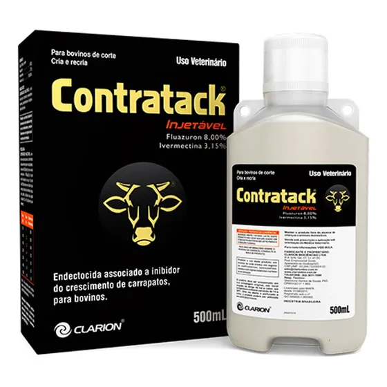 Contratack Endectocida Clarion Vetoquinol - Frasco 500 Ml