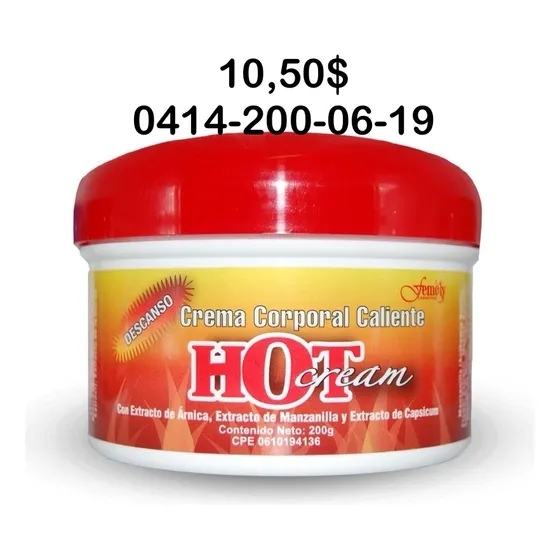 Crema Corporal Caliente Hot Cream Femely