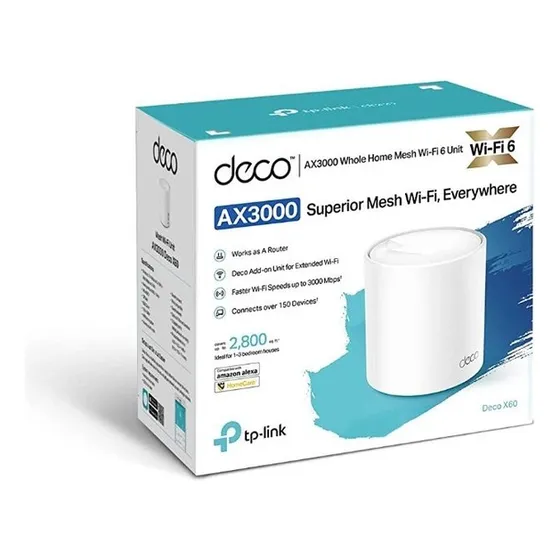 Roteador Wi-fi Tp-link Mesh Access Point Wmm Deco Ax3000 