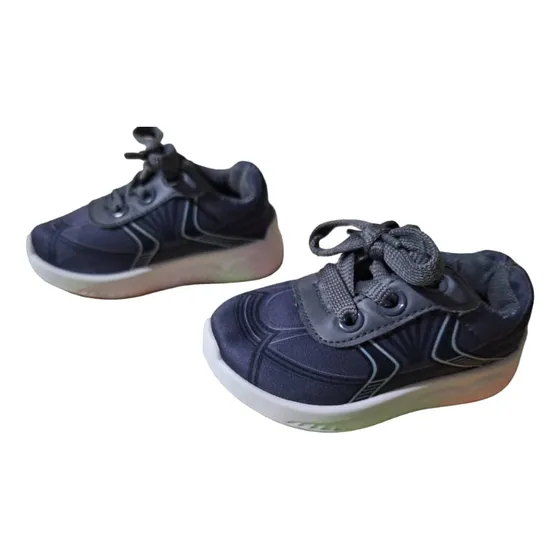 Zapato Deportivo Para Bebés Talla 20, Color Gris