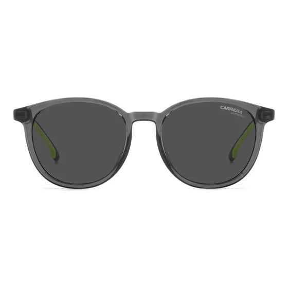 Lente De Sol Carrera Ca2048ts3u5ir Protección Uv Redondo Gris Oscuro Gris Traslúcido Gris