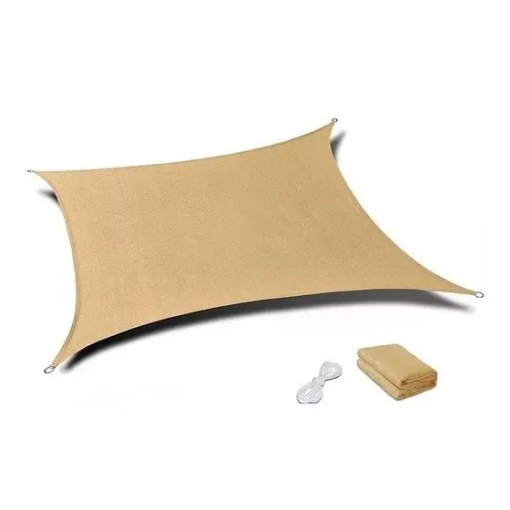 Lona Toldo Vela Sombra Malla Anti Uv Rectangular 2mx3m Beige 2m*3m | Cuotas sin interés