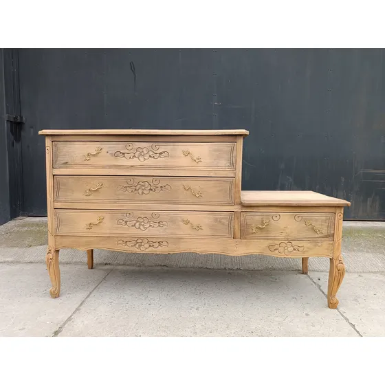 Cómoda Madera Antigua 4 Cajones Completa Madera