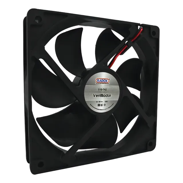 Ventilador 6 PuLG Radox 510-742 12v 120mmx25 Extractor Aire