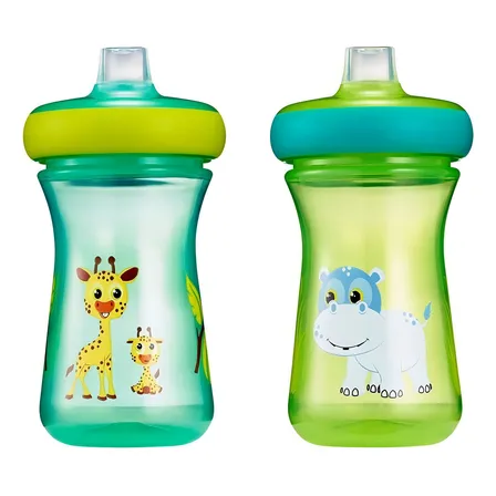 Vasos Anti Derrame Chupete Silicona 266cc Color Verde claro Y6667A1