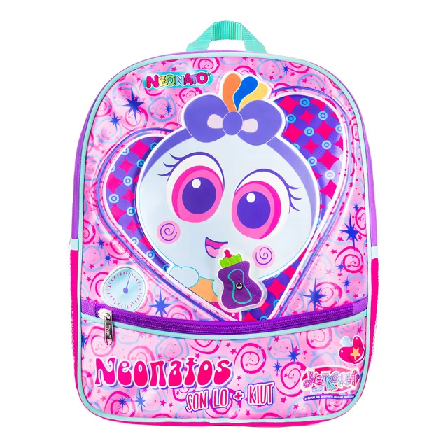 Mochila Neonato Distroller Ruz Color Rosa Diseño De La Tela Liso