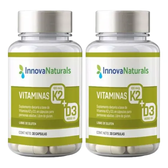 Innova Naturals Vitamina K2 + D3 2 Unidades X 30 Cápsulas