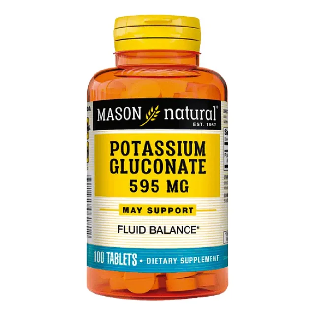Pottassium Gluconate 595mg - Mason X100 Tab Sin Sabor