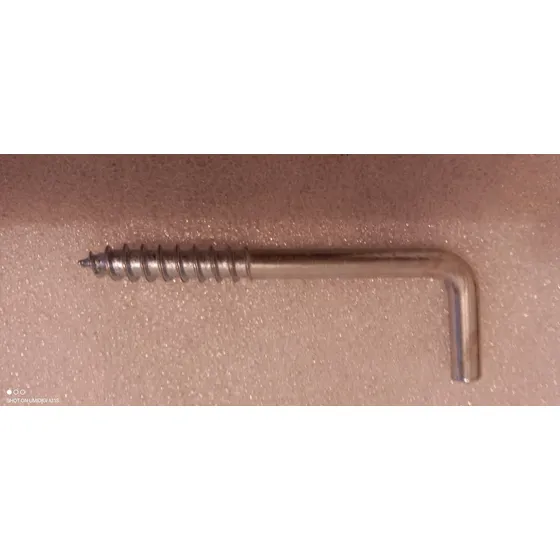 Ganchos Ángulo Recto Forma L Tornillo, Metálico Resistente