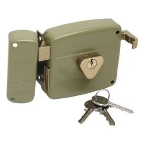 Cerradura Cilindro Fijo Sobreponer Derecha Verde Exxel