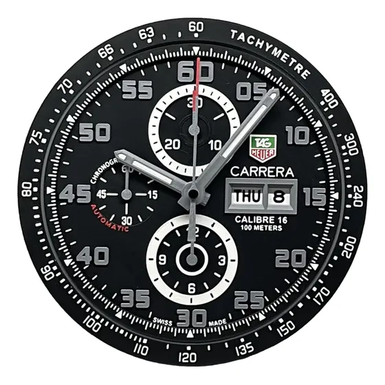 Reloj Mural Simil Tag Heuer Carrera 25cm