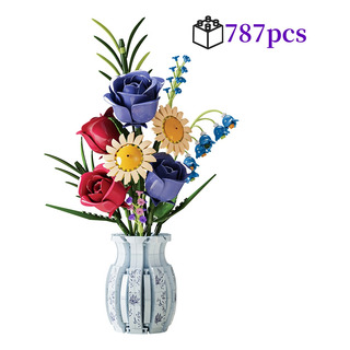 Vase Brick Floral Model Moc Set Creative Assembly Stem Toy Vase Brick Floral Model Moc Set Creative Assembly Stem Toy