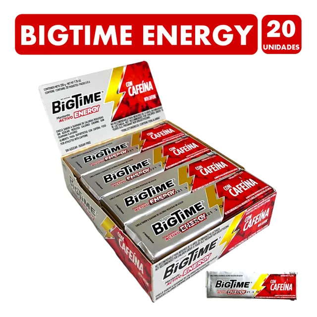 Chicle Bigtime CHICLES guaraná 220 g 20 u