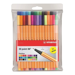 Stabilo Point 88 Kit Com 30 Canetas Cores Diferentes 8830-1 Stabilo Point 88 Kit Com 30 Canetas Cores Diferentes 8830-1