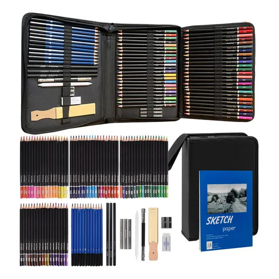 Lapices Dibujo 96 Set De Arte Kit De Colores Profesionales