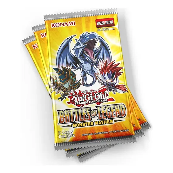 Ygo Battles Of Legend Monster Mayhem Sleeved Booster Pack