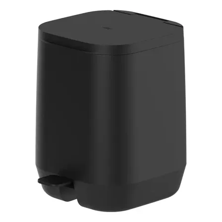 Lixeira De Pedal Aura 6l - Ou Preto