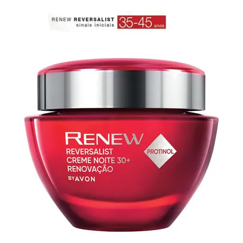 Creme Anti-idade Renew Reversalist 30 A 45 Noite  Avon Tipo De Pele Sinais Iniciais