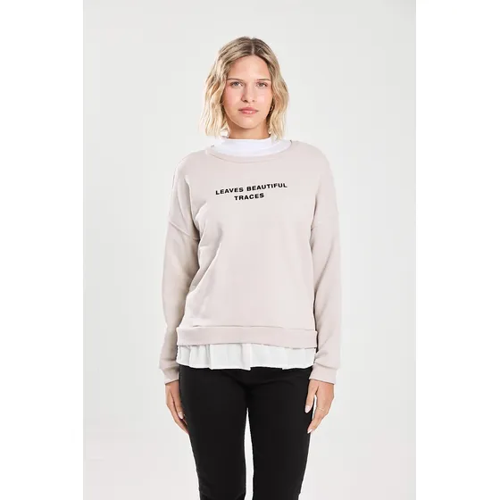 Buzo Oversize Cuello Redondo De Rústico Tofu Koxis Mujer