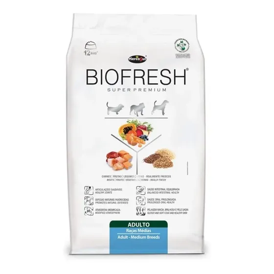 Biofresh Alimento Super Premium para Perro Adulto Mediano 10.1kg Sabor Carne\u002FFrutas\u002FVegetales | Cuotas sin interés